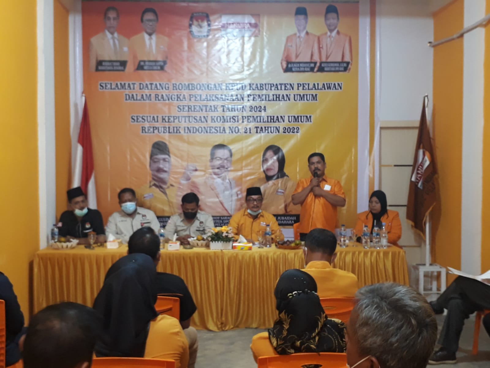 Sambut Kunjungan KPUD, Robinhot: Partai Hanura Pelalawan Siap Menjadi Peserta Pemilu 2024