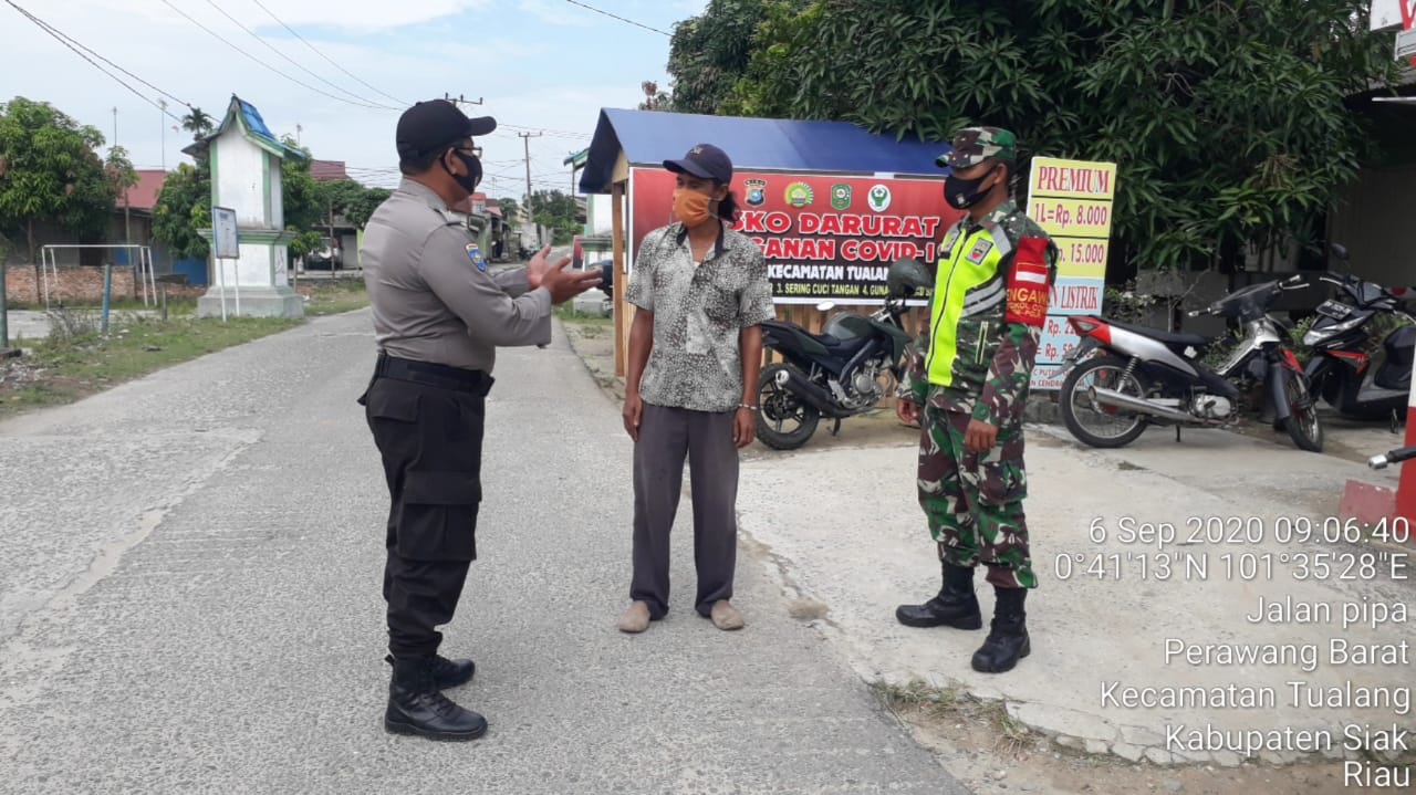 Masuk di BTN Cendrawasih Tualang Harus Diperiksa Tim Satgas Covid-19 Tualang