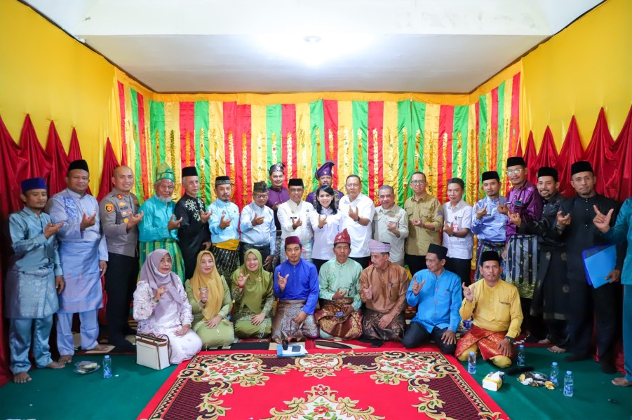 Staf Khusus Menteri ATR/Kepala BPN bersama Kakanwil BPN Provinsi Riau Monitoring Kepatuhan Pendaftaran Tanah Ulayat di Kubu, Rokan Hilir