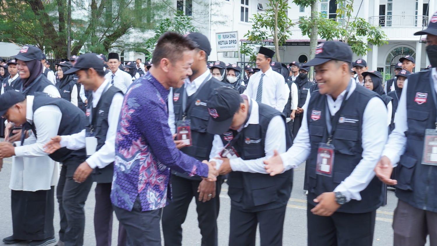 Apel & Pelantikan 1903 Petugas Pantanrih Kecamatan Bangko , Begini Pesan Bupati