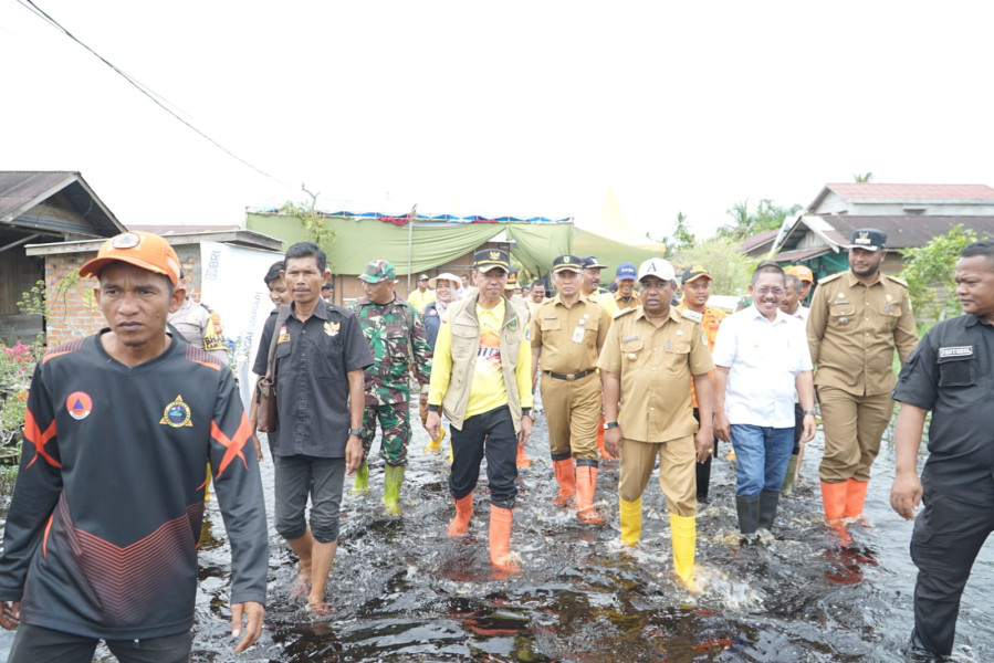 Siaga Darurat Banjir ,Bupati Rohil Akan panggil PT Diamond dan PT Sindora Seraya