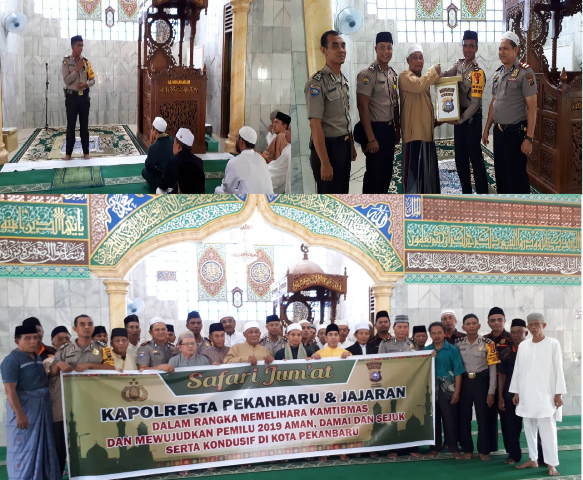 Ketua Masjid Al-Mujahadah Apresiasi Safari Jum'at Polresta Pekanbaru