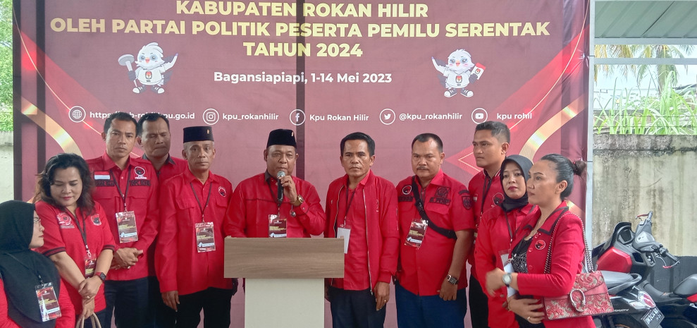 DPC PDIP Rohil Komitmen Akan Pertahankan Posisi Ketua DPRD Rohil
