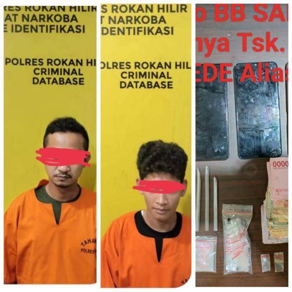 Sering Transaksi Sabu , Polisi Grebek Rumah Di Sedinginan Rohil