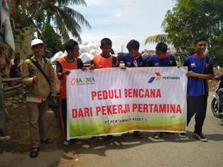 Pertamina EP Salurkan Kepedulian untuk Korban Puting Beliung Cirebon
