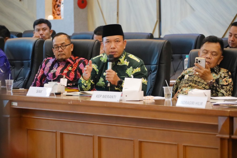 Rakor Bersama Gubernur Riau, Wabup Husni Sampaikan Sejumlah Usulan Pembangunan, Termasuk KITB Perlu Dukungan Serius