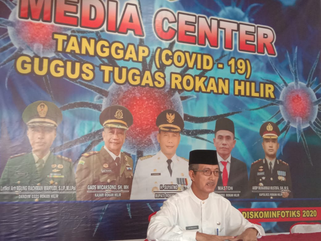 Gugus Tugas Covid 19 Kabupaten Rohil Rilis Data Terbaru, 877 Orang Berstatus ODP
