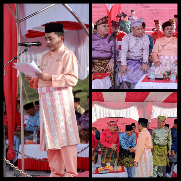Wabup Nasarudin Jadi Irup Upacara Peringatan HUT Provinsi Riau Ke-67 Tahun 2024 di Pelalawan