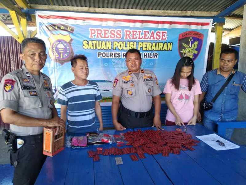 Sat Polair Polres Rokan Hilir Amankan Sejenis Obat Penenang Produk Asal Jepang