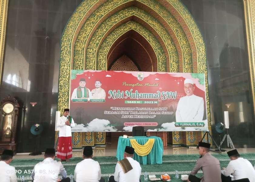 Pemkab Pelalawan Gelar Peringatan Maulid Nabi Muhammad SAW 1445 H
