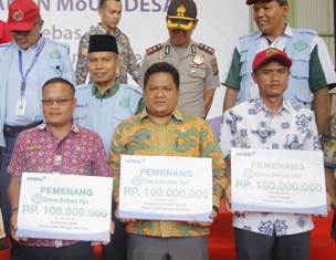 Tiga Desa di Kabupaten Siak Raih Reward Desa Bebas Api Dari PT RAPP