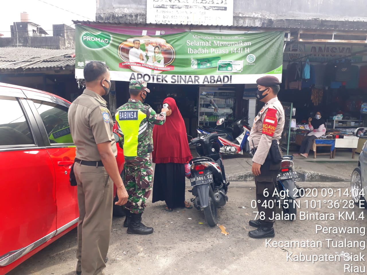 Berbelanja Di Tuah Serumpun Tidak Pakai Masker, Akan Dicek Suhu Tubuh