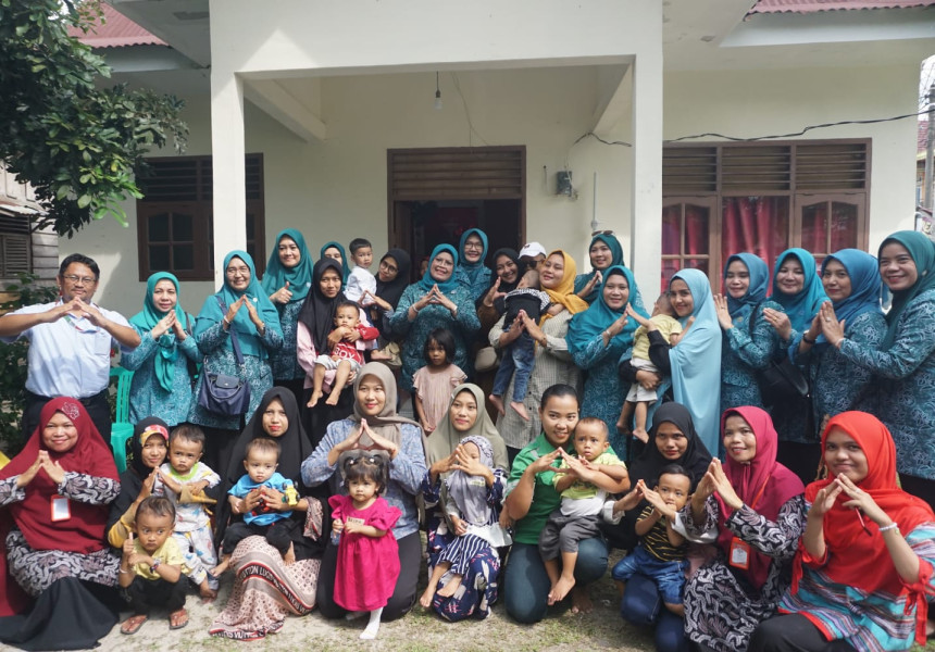Apresiasi Upaya RAPP Turunkan Stunting, Pj Ketua TP-PKK Riau Kunjungi Rumah Anak Sigap