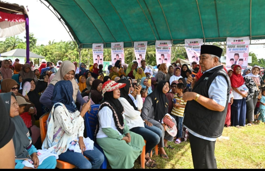Akhiri Kampanye Zona Satu, Abdul Wahid Mendapat Banyak Dukungan Warga Siak