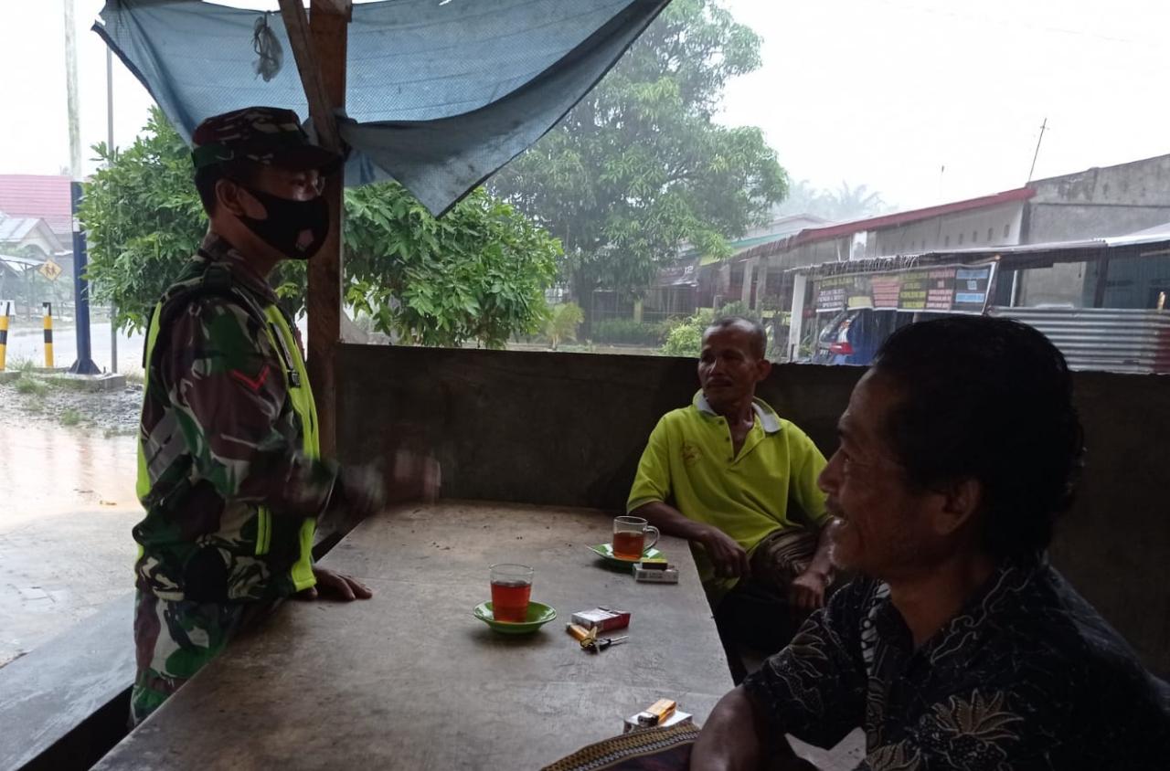 Kopda L Sigalingging Lakukan Komsos ke Masyarakat Teluk Rimba