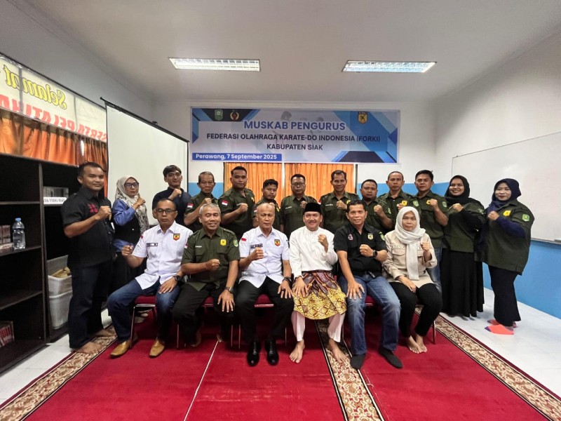 Zulkifli Terpilih Secara Aklamasi Sebagai Ketua Forki Siak