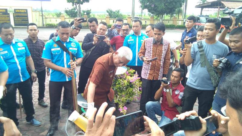 Bupati Surya Hadiri Pemusnahan BB Shabu dan Ekstasi di Mapolres Asahan