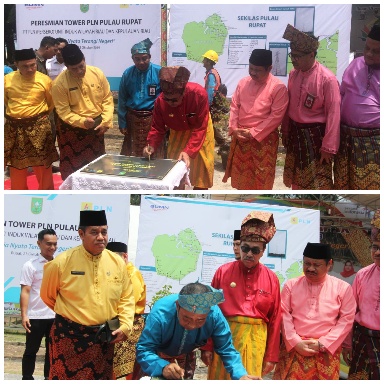 Rampungkan Pembangunan Tower  20KV, Desa Hutan Samak dan Desa Titi Akar Kini Sudah Berlistrik PLN