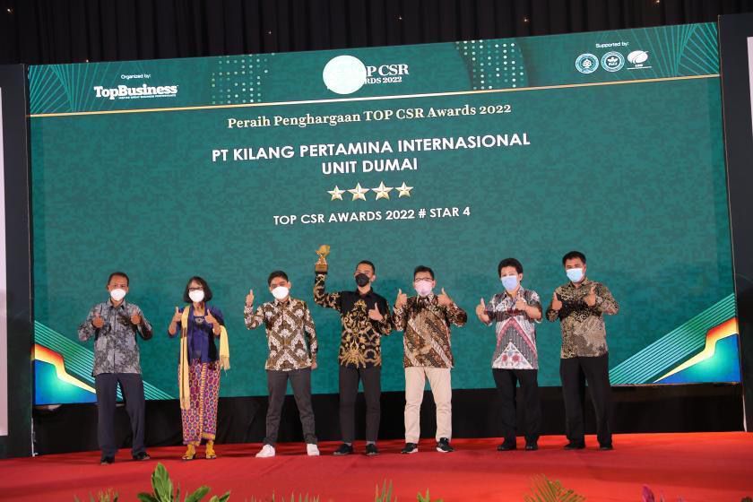 Kilang Pertamina Dumai-Sungai Pakning Berjaya di Ajang Top CSR Award 2022