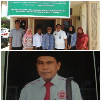 Posbakumdin Pelalawan Siap Dampingi Hukum Masyarakat Tak Mampu