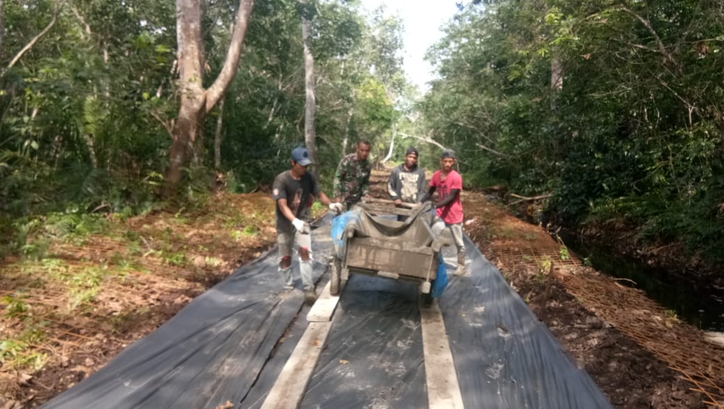 Giat TMMD Bangun Jalan Parit Medan Api api, Bisa Bantu Pemerintah Dalam Tingkatkan Akselerasi Daerah