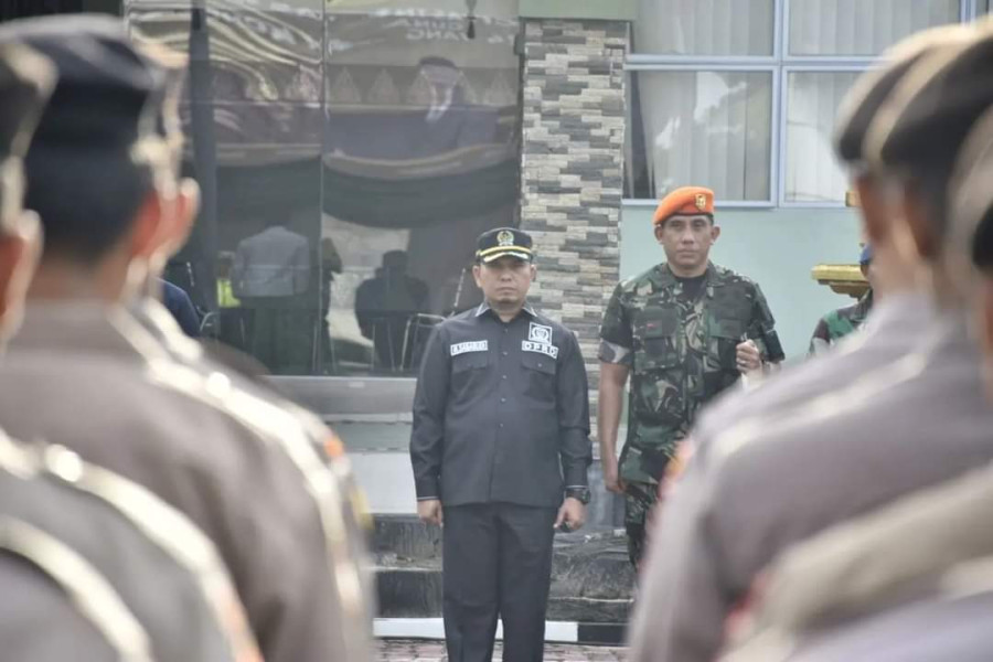 Ikut Hadir di Apel TNI Polri, Ketua DPRD Pekanbaru Sebut Sinergitas Wujudkan Pemilu damai