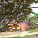 Ditingal Kerja, Satu Unit Rumah Warga Desa Pematang Jaya Inhu Terbakar